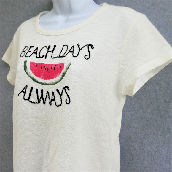 Lauren Conrad Tee T Shirt Graphic Beach Days M - Picture 3 of 6